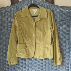 Talbot's Velvety green blazer. Women's size 4